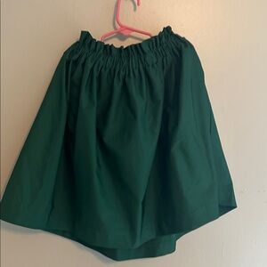Zara Forest Green Gathered Skirt
